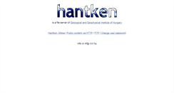 Desktop Screenshot of hantken.mfgi.hu